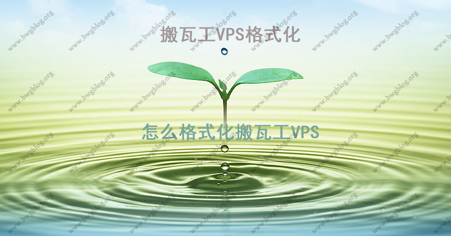 搬瓦工VPS格式化