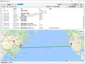 利用BestTrace路由追踪查看BandwagonHost搬瓦工VPS的去程和回程