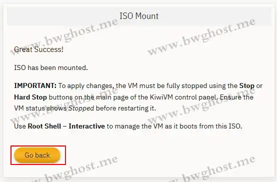 关机并挂载Windows ISO