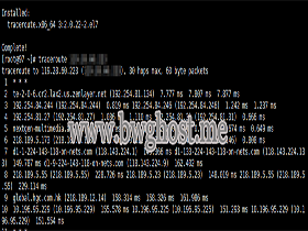 VPS 回程路由测试工具 traceroute 安装和使用教程