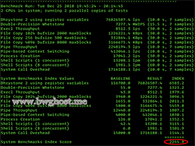 UnixBench 一键检测 VPS 性能测试脚本